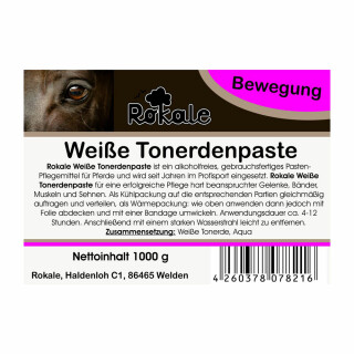 Rokale Tonerdenpaste, Weiß 1 Kg